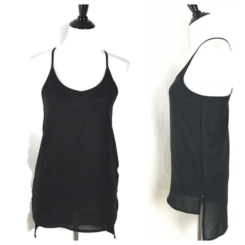 Love & Liberty Women's Hi Low Hem Blouse Black Sleeveless Top Size‎ Small